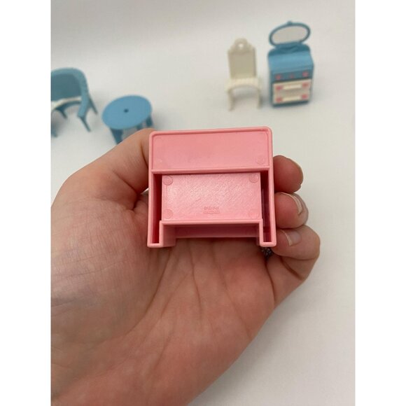 Vintage 1980s Fisher Price Precious Places Doll House Furniture Lot - Picture 6 of 6